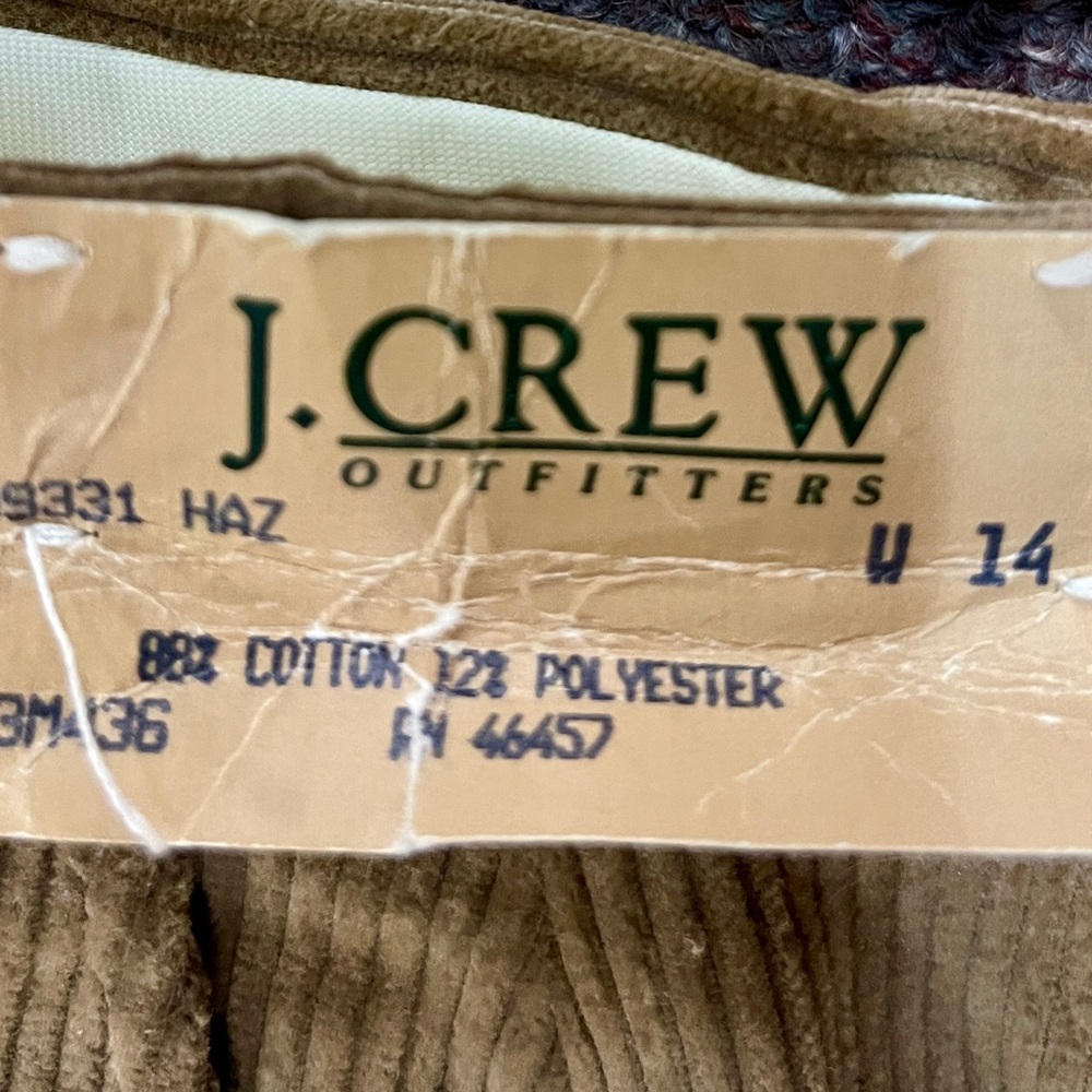 New old stock cords.